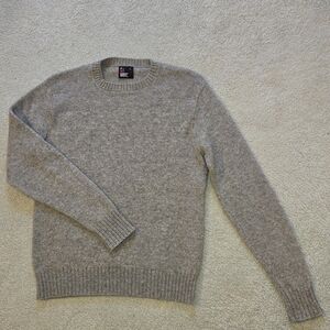 Robert Bruce Gray Wool Crewneck Sweater Unisex Size L